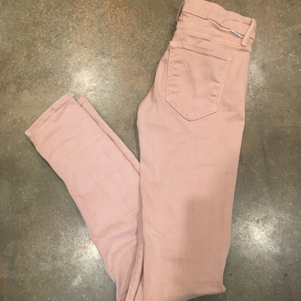Mother Jeans the looker skinny size 26 pop pink